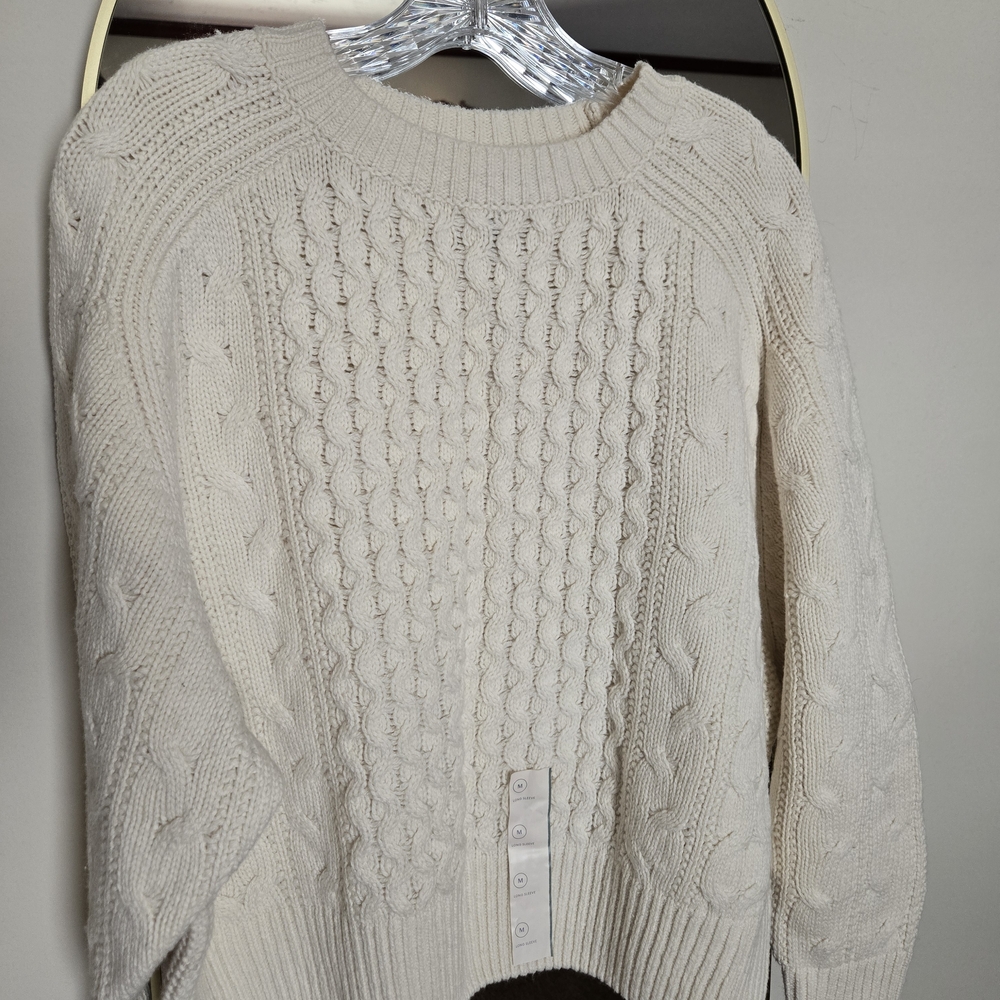 Cozy Cream Cable Knit Sweater